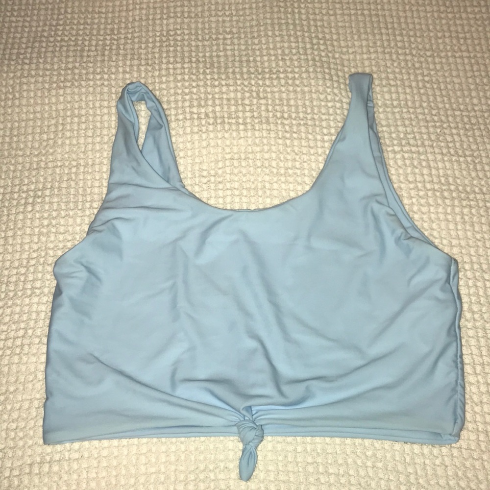 Cropped Tank Bikini Top w/ front knot